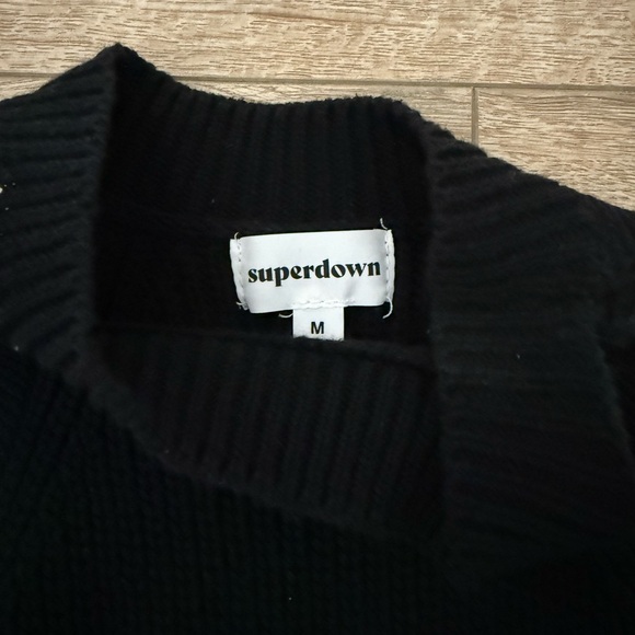 superdown Black Knit Sleeveless Sweater - Picture 3 of 3